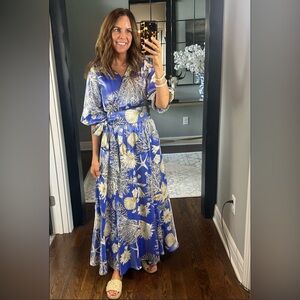 ciebon maxi dress Tamara Tropical Print Halter Maxi Dress